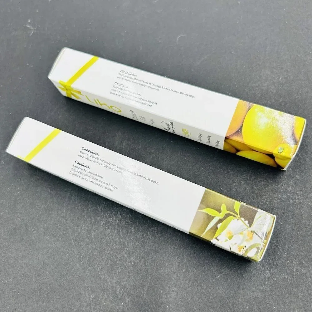 Lot of 2 Liko Cuticle Oil Pens - Lemon and Jasmin - NEW